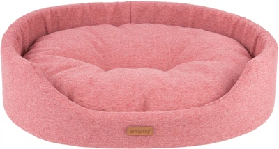 Legowisko dla psów Amiplay Montana owalne L Różowe (5907563274211)