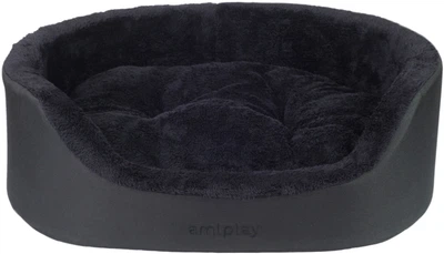 Legowisko dla psów Amiplay Aspen Elipsa L Czarne (5907563245730)
