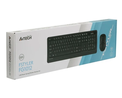 Комплект клавиатура + мышь A4Tech FG1012 беспроводной, 2,4 ГГц, до 15 м, 12 мес автономности(DL_AEFC19EB338B)