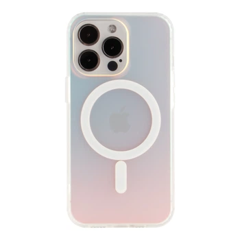 Чохол TPU+PC IMD Gradient with MagSafe для iPhone 15 Pro Max Transparent