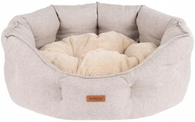 Лежак для собак Amiplay Como Colosseum M Бежевий (5907563312395)