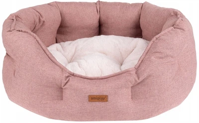 Лежак для собак Amiplay Como Colosseum S Рожевий (5907563312357)