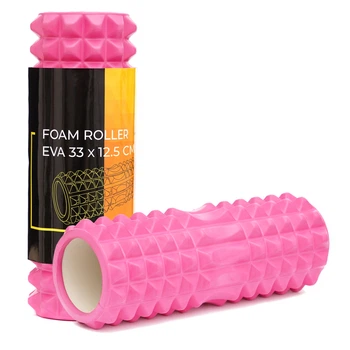 Массажный ролик Cornix EVA 33 x 12.5 см (валик, роллер) XR-0327 Pink