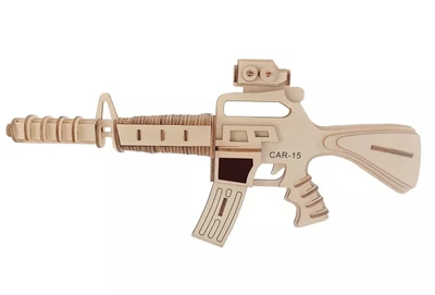 Конструктор модель 3D дерев'яна збірна WoodCraft XC-G002H Снайперська гвинтівка
