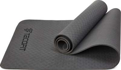 Килимок TECOFIT TPE для йоги та фітнесу Black (TOP18074471/1)