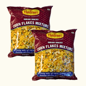 Снек суміш з кукурудзяними пластівцями Cornflakes Mix (Промо-набір 2х150г) Haldiram's 8904004401943-1