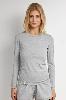 Жіночий сірий джемпер з U-подібним вирізом L BASIC 02/04/06LGrey ELLEN