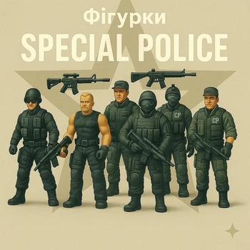 Солдатики спецназ зі зброєю ToyCloud 6 фігурок автомати гвинтівки базуки 5898-106