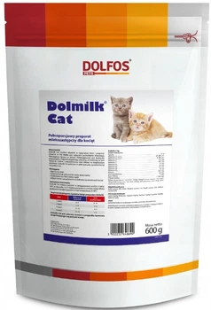 Preparat mlekozastępczy dla kociąt Dolfos Pets Dolmilk Cat 600 g (5902232648690)