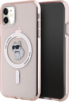 Etui Karl Lagerfeld IML Choupette MagSafe do Apple iPhone 11 Pink (KLHMN61HFCCNOP)