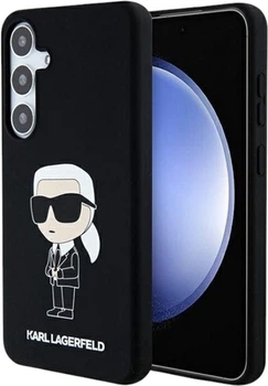 Etui Karl Lagerfeld Silicone Ikonik do Samsung Galaxy S24 Plus Black (KLHCS24MSNIKBCK)