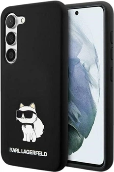 Etui Karl Lagerfeld Silicone Choupette do Samsung Galaxy S24 Plus Black (KLHCS24MSNCHBCK)