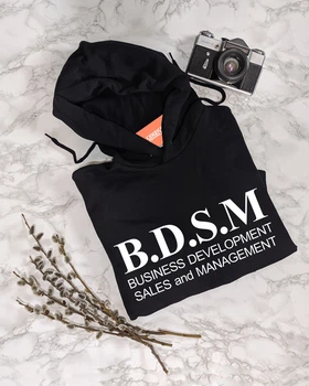 Чоловіча толстовка/худі "BDSM – BUSSINES DEVELOPMENT SALES and MANAGEMENT" L