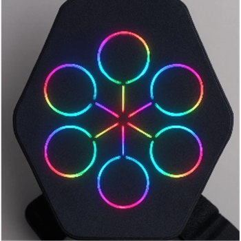 Интерактивная боксерская игра TS-5555 шестигранная с RGB подсветкой матовая