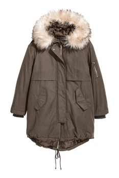 Парка зимова H&M Divided болотний OELEQ057 36