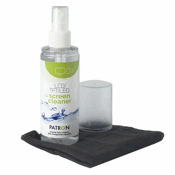 Спрей для очистки Patron Screen spray for TFT/LCD/LED 120ml +microfiber 20х20 (F3-022) (7295)