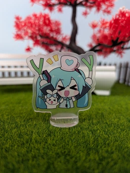 Акриловий стенд Hatsune Miku — чібі версія, 6 см 2