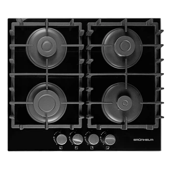 Варочная поверхность встраиваемая GPG 6214 BF газ стекло чугун