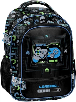 Шкільний рюкзак Paso Game on! Pad 38 x 29 x 16 см 18 л Чорний (5903162134796)
