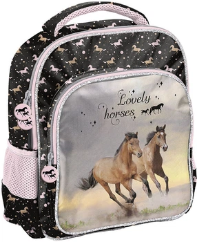Plecak szkolny Paso Lovely horses 33 x 26 x 10 cm 18 l (5903162134994)