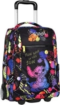 Шкільний рюкзак CoolPack Compact Disney Stitch на колесиках 48 x 36 x 25 см 29 л Чорний (5903686377211)