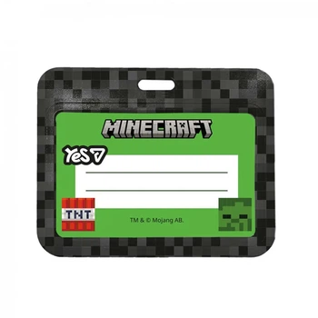 Бейдж горизонтальний YES Minecraft Heroes 940399 10х8 см