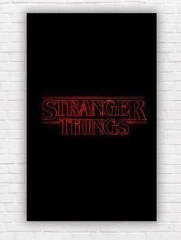 Бумажный вертикальный плакат "Очень странные дела. Stranger Things. Загадочные события" размер 120х75см
