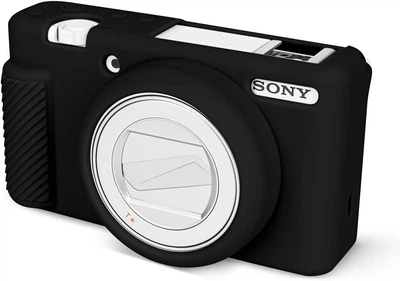 Защитный силиконовый чехол для фотоаппаратов SONY ZV-1F, ZV-1, ZV-1 II - черный (2806993982)