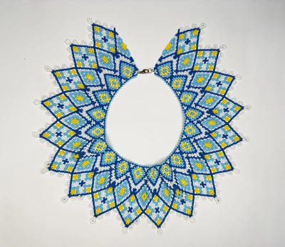 Традиционная украинская силянка из чешского бисера HatynkaUA Traditional 39 см Разноцветный (SUN999_45)