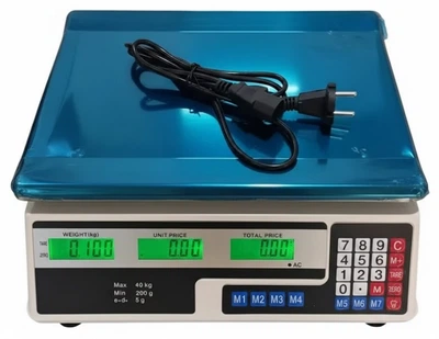 Торговые весы электронные No Brand ACS-6208 до 40 кг Серый (2104618831)