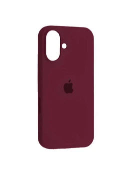 Чехол для iPhone 16 силиконовый Soft-touch Silicone Case Full Size (AA) Maroon