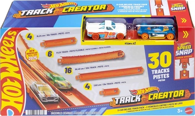 Набор Хот Вилс Дорожки Для Трека и 2 Машинки 1:64 Hot Wheels Track Creator Mattel JDW42