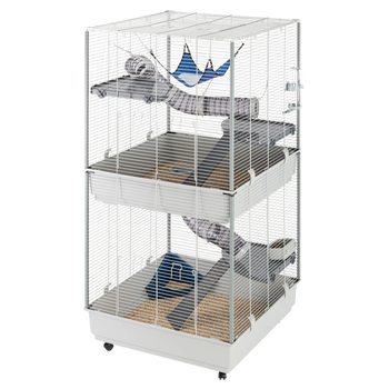 Клетка для хорьков, шиншилл и крыс Ferplast Furet Tower серая 75x80x161 см 57063414