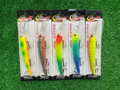 Набір Воблерів для тролінга Bandit Walleye Deep 120mm\17.7g (5шт)(8105-н3)