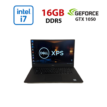Игровой ноутбук Dell XPS 9560 / 15,6" (1920x1080) IPS / Intel Core i7-7700HQ (4 (8) ядра по 2,8 - 3,8 ГГц) / 16 ГБ DDR4 / 256 ГБ SSD / nVidia Geforce GTX 1050, 4 ГБ GDDR5, 128-бит / HDMI б/у