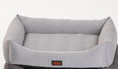 Лежак для собак и котов Happy Peppy Sofa Рогожка 45х30 см Светло-серый