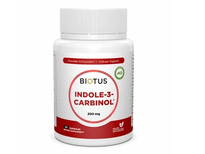 Индол-3-карбинол, Indole-3-carbinol, Biotus, 60 капсул