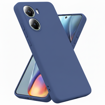 Чохол Fiji Full Soft Premium для Poco X7 Pro протиударний бампер з мікрофіброю Dark Blue