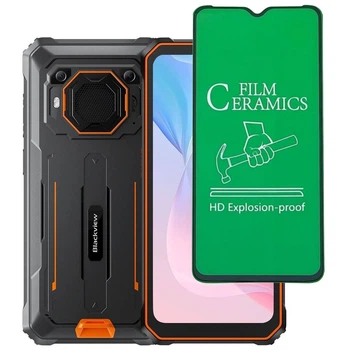 Защитное стекло-пленка Fiji Ceramics для Blackview BV6200 / BV6200 Pro / BV6200 Plus полная проклейка черный