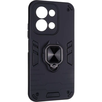 Чохол Fiji Defence для Xiaomi Redmi 15C захисний бампер із кільцем підставкою Black