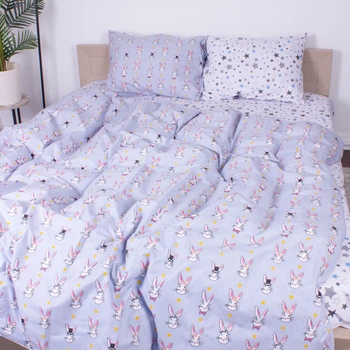 Комплект постельного белья MirSon Бязь 17-0527 Bunnies 143 x 210 см (2200003669442)