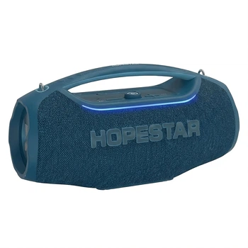 Портативна акустична система HOPESTAR A60 Ultra з караоке, RGB-підсвіткою, 30000 мА·год та водозахистом IPX6, синя