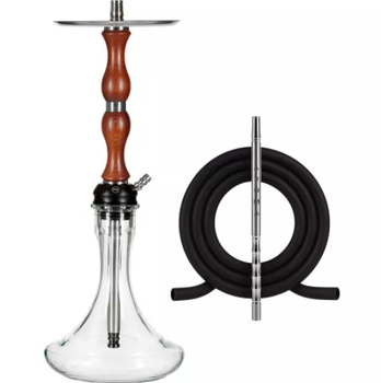 Кальян Aroma Hookah Oscar Brown 55 см Арома Хука Оскар Коричневый Нержавеющая сталь под уплотнитель