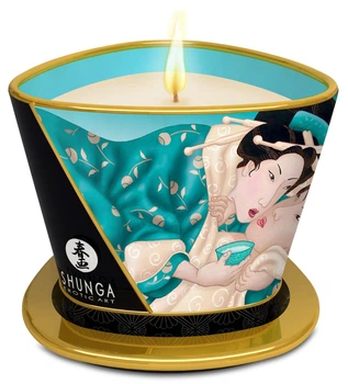Массажная свеча Massage Candle Shunga Island Blossoms с ароматом цветов экзотических островов 170 мл