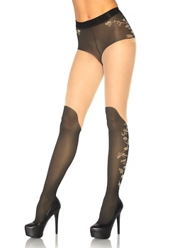 Колготки Leg Avenue Pantyhose One size Чорний