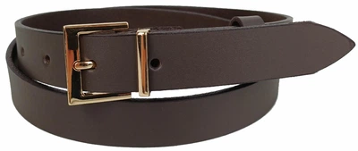 Кожаный женский ремень 3 см Skipper 1674-30 коричневый