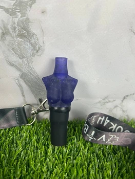 Индивидуальный мундштук "Tits Violet flowers" от Vibe Hookah для кальяна 5092555
