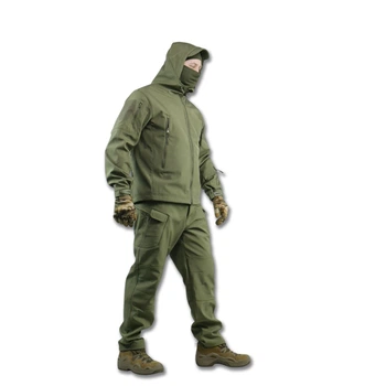 Тактический демисезонный костюм Softshell Олива 4XL