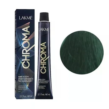 Безаммиачная перманентная краска для волос Lakme Chroma Permanent Hair Color 0/10 Зеленый 60 мл