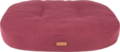 Матрац для собак Amiplay Montana овальний M 61 x 52 x 9 см бордовий (5907563273931)